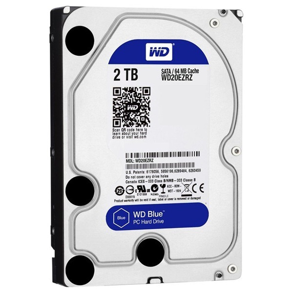 WD20EZRZ 2TB 3,5" Desktop 5400rpm, 64 MB puffer, SATA3 - Blue WD20EZRZ 2TB 3,5" Desktop 5400rpm, 64 MB puffer, SATA3 - Blue