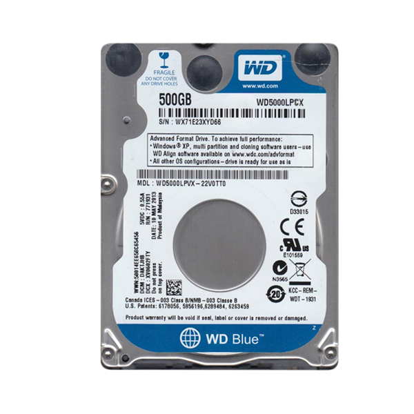 2.5" HDD SATA III 500GB 5400rpm 16MB Cache SCORPIO Blue 2.5" HDD SATA III 500GB 5400rpm 16MB Cache SCORPIO Blue