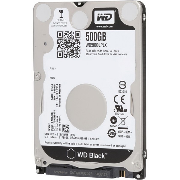 2.5" HDD SATA III 500GB 7200rpm 32MB Cache BLACK 2.5" HDD SATA III 500GB 7200rpm 32MB Cache BLACK