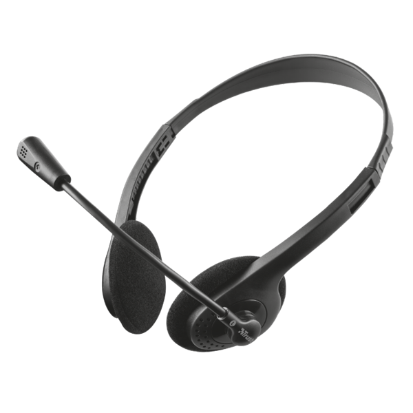 Fejhallgató - Primo (mikrofon; hangerőszabályzó; 3.5mm jack; fekete)
