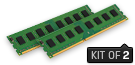 16GB(2x8GB)/1600MHz DDR3 (KVR16N11K2/16) memória KIT